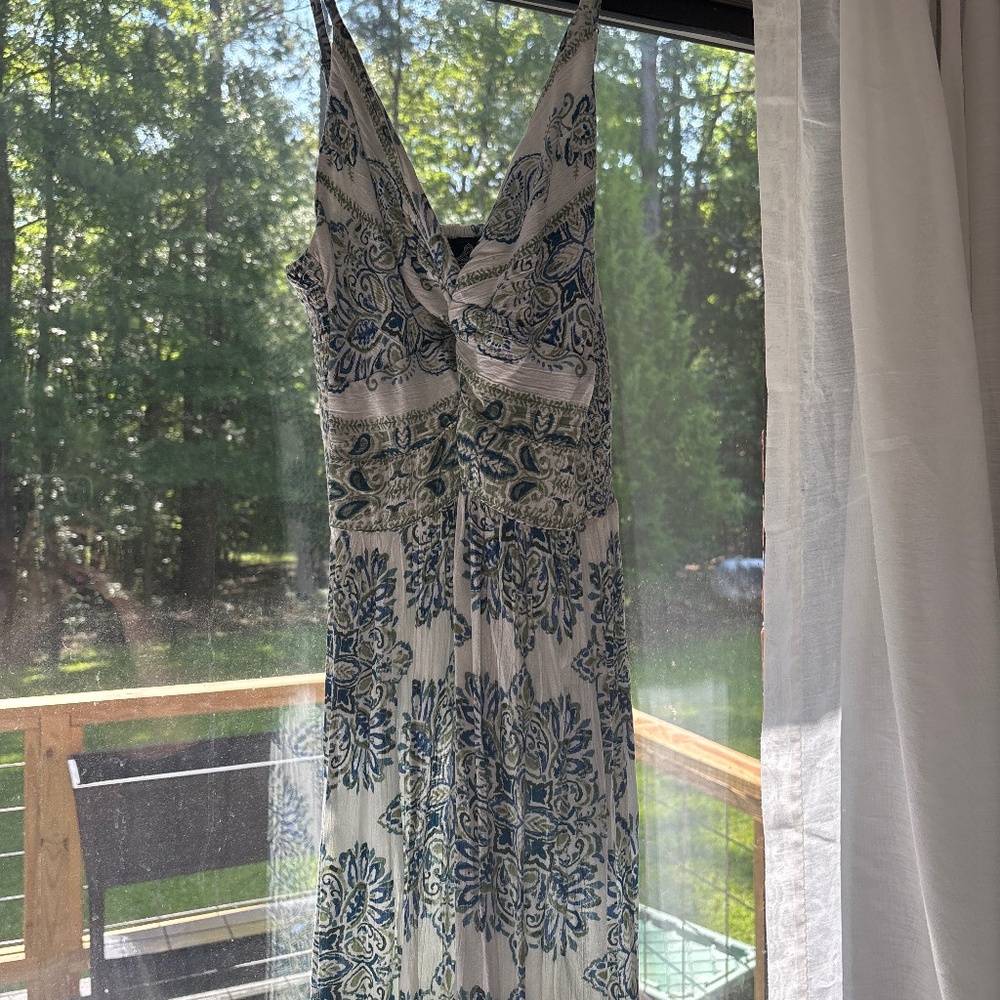 Ankle length multicolored dress